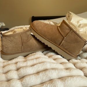 ultra mini UGG chestnut boots